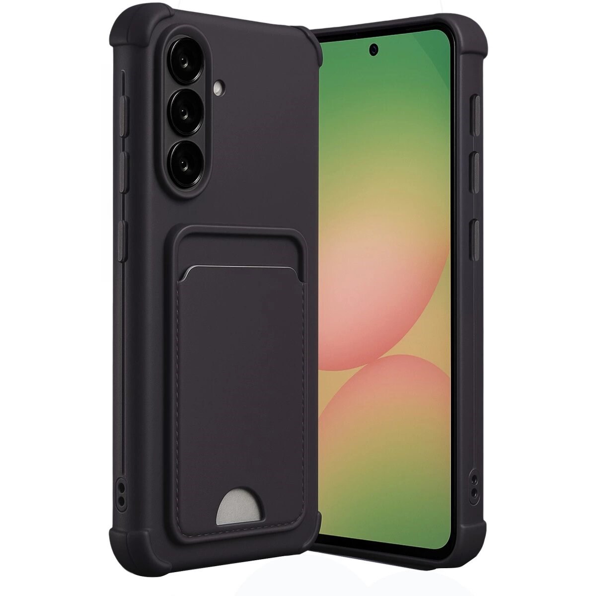 Samsung Galaxy A36 Kılıf Kelvin Kartvizitli Silikon - Siyah