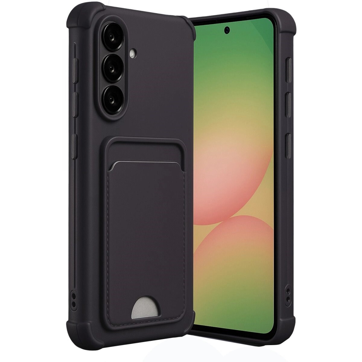 Samsung Galaxy A36 Kılıf Kelvin Kartvizitli Silikon - Siyah