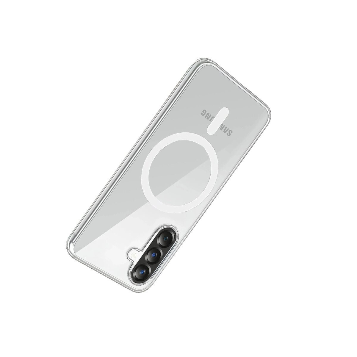 Samsung Galaxy A37 5g Combo Sert Şeffaf Magsafe Kapak - Şeffaf