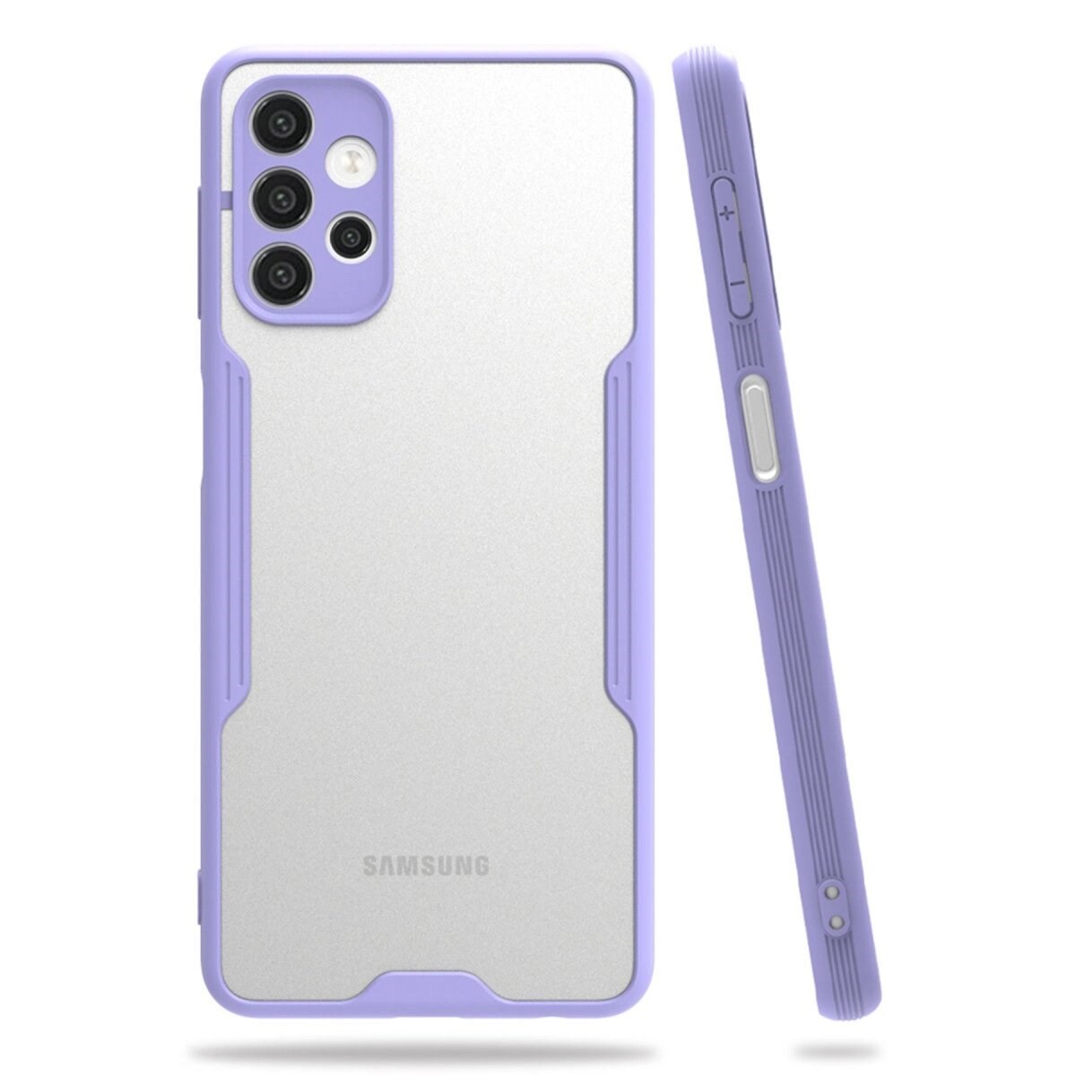 Samsung Galaxy A52 Kılıf Platin Silikon - Lila