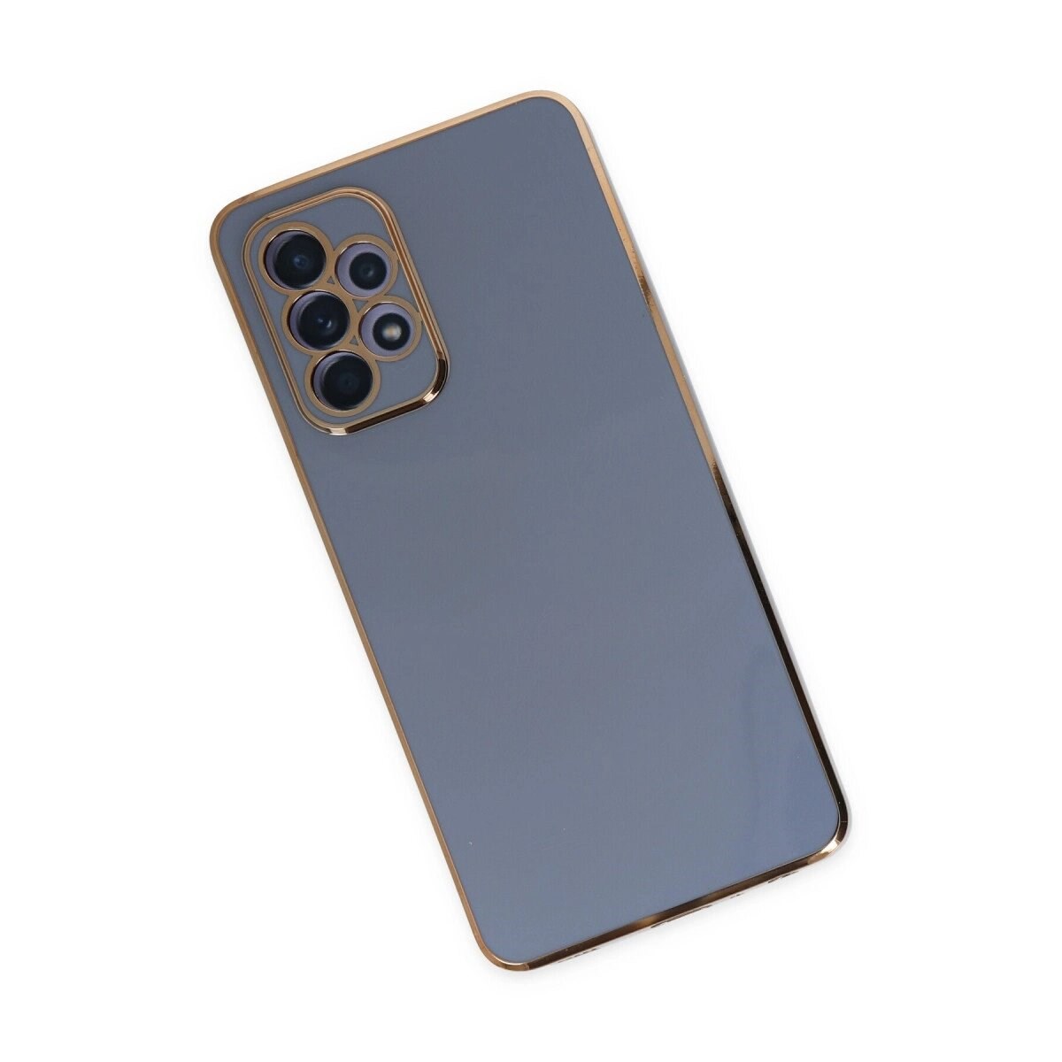 Samsung Galaxy A52 Kılıf Volet Silikon - Mavi