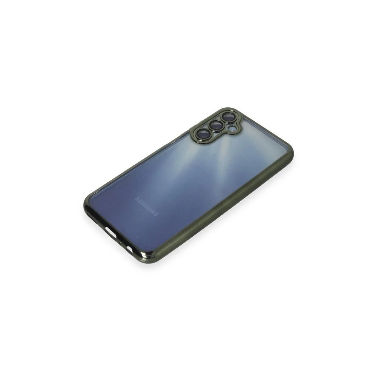 Samsung Galaxy A55 5g Kılıf Razer Lensli Silikon - Yeşil