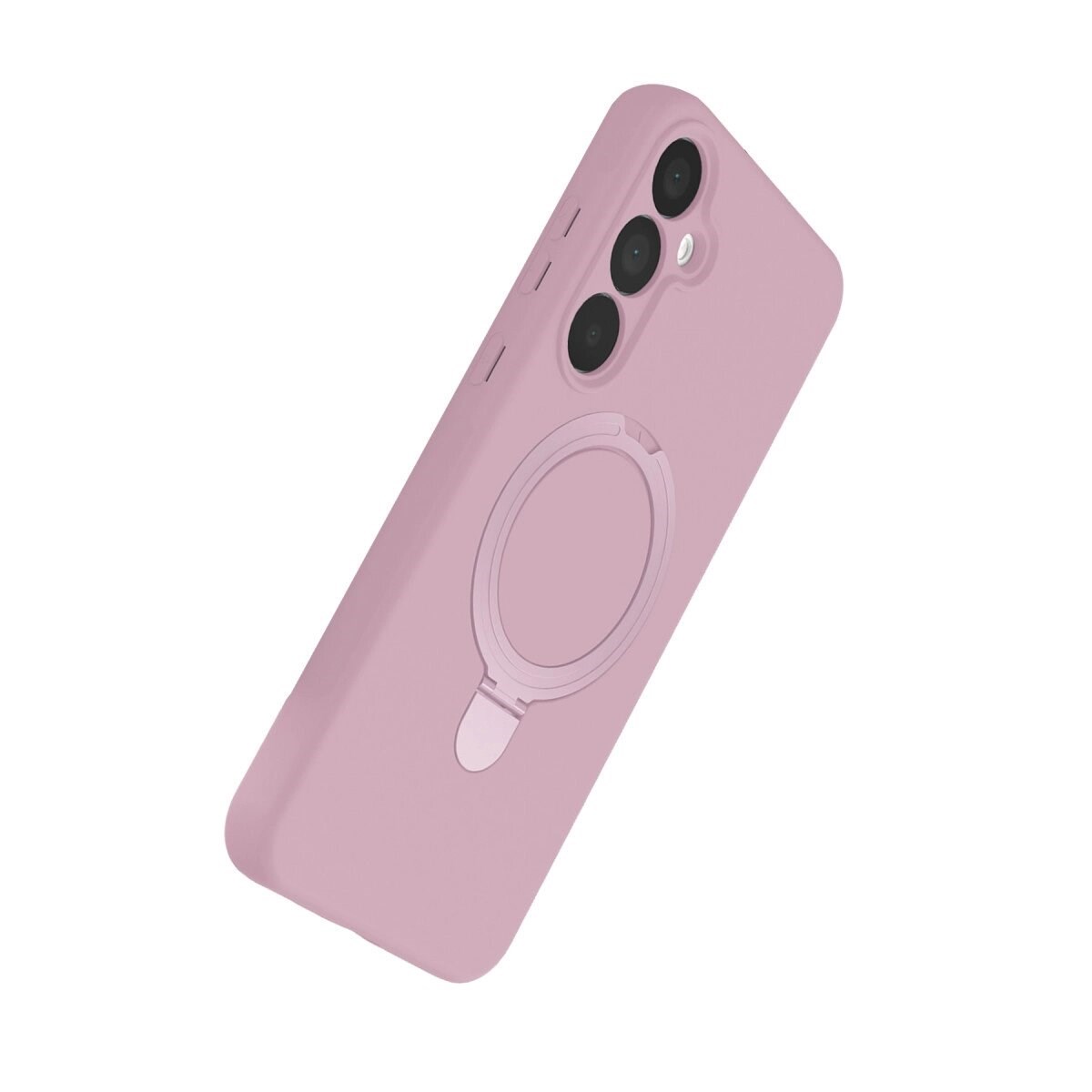 Samsung Galaxy A55 5g Regal Magsafe Standlı Kapak - Açık Pembe