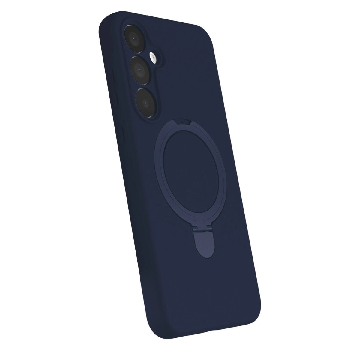 Samsung Galaxy A55 5g Regal Magsafe Standlı Kapak - Lacivert