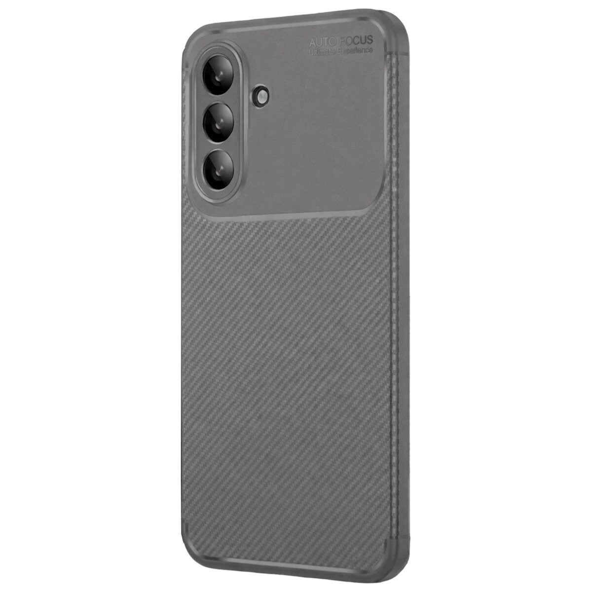 Samsung Galaxy A56 Kılıf Auto Focus Karbon Kapak - Gri