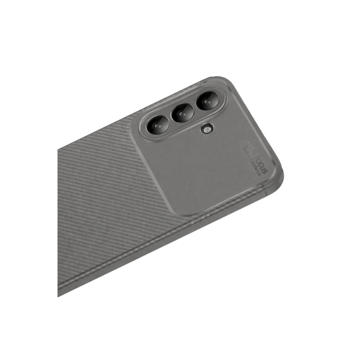 Samsung Galaxy A56 Kılıf Auto Focus Karbon Kapak - Gri