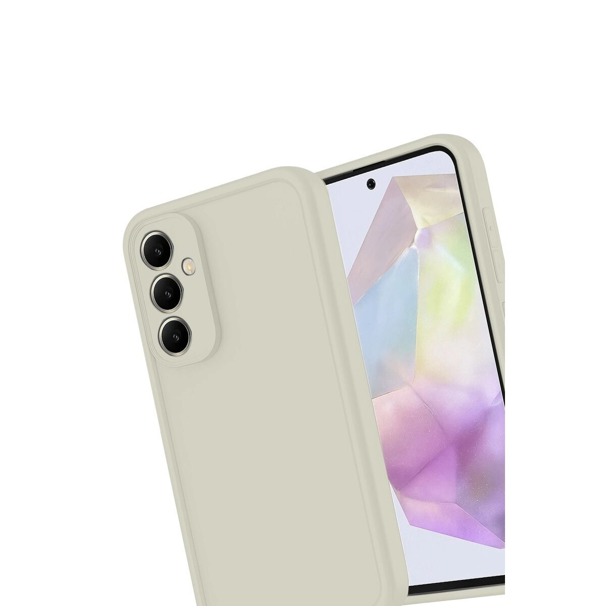 Samsung Galaxy A56 Kılıf Viera Silikon - Krem