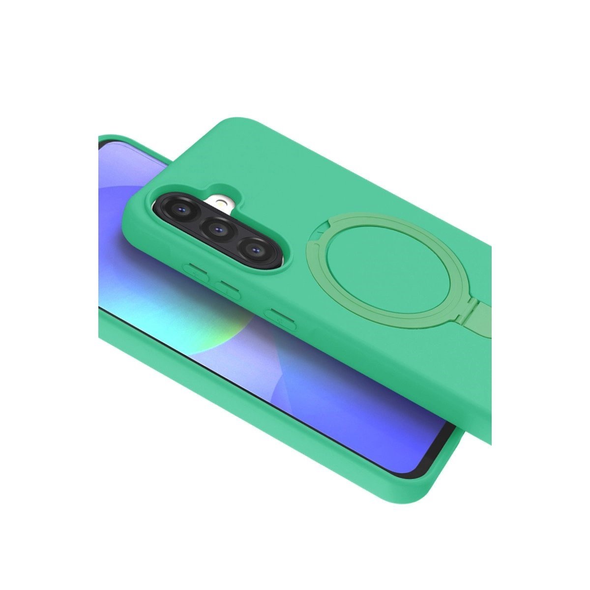 Samsung Galaxy A56 Regal Magsafe Standlı Kapak - Yeşil