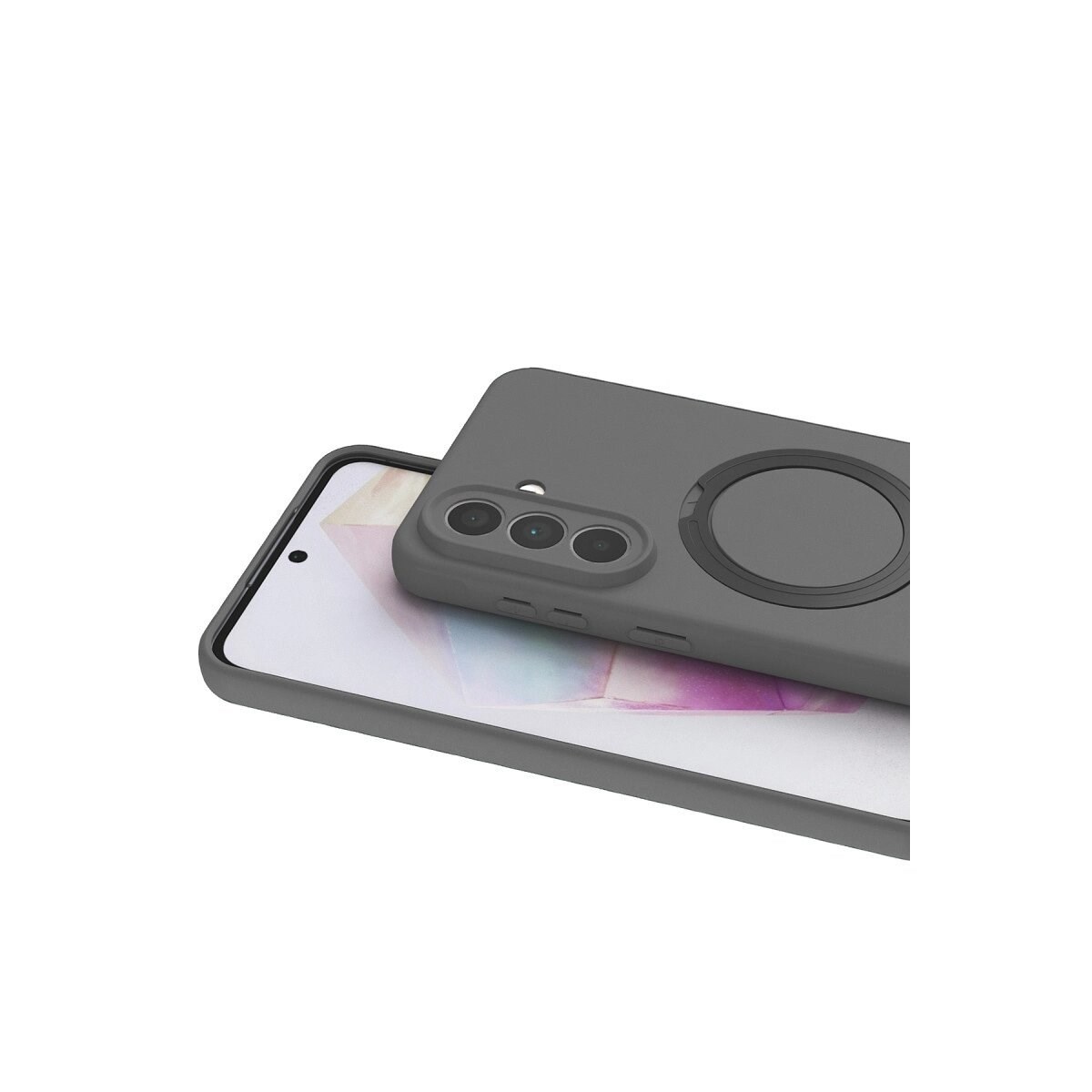 Samsung Galaxy A57 5g Regal Magsafe Standlı Kapak - Titan Gri