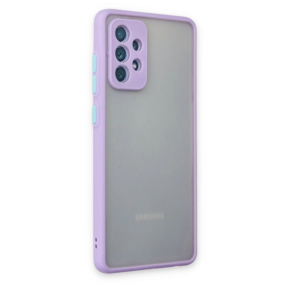 Samsung Galaxy A72 Kılıf Montreal Silikon Kapak - Mor