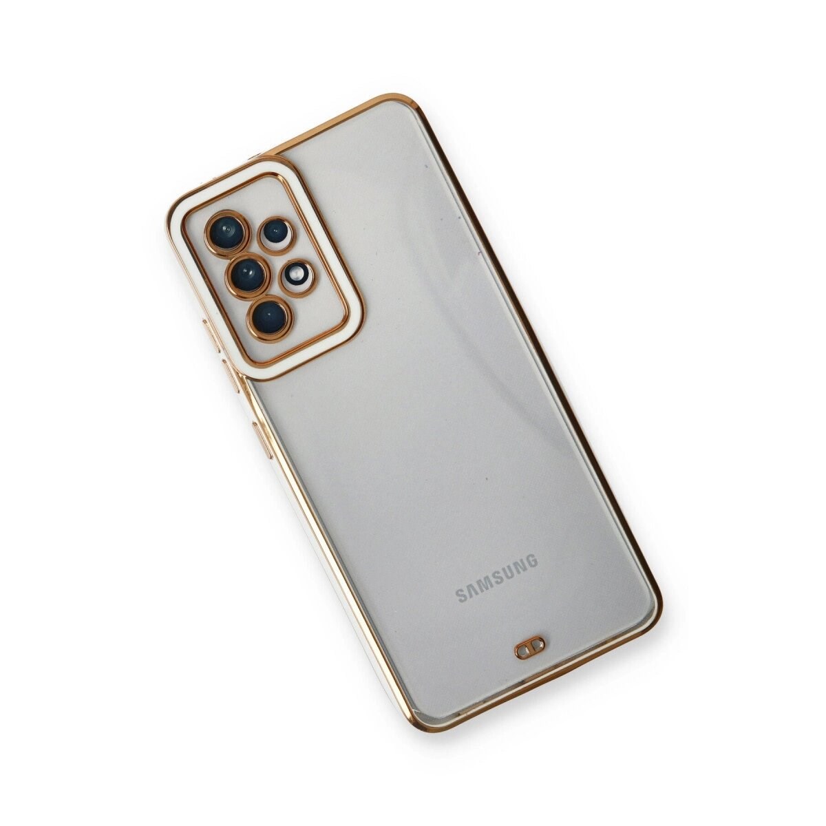Samsung Galaxy A73 5g Kılıf Liva Lens Silikon - Beyaz