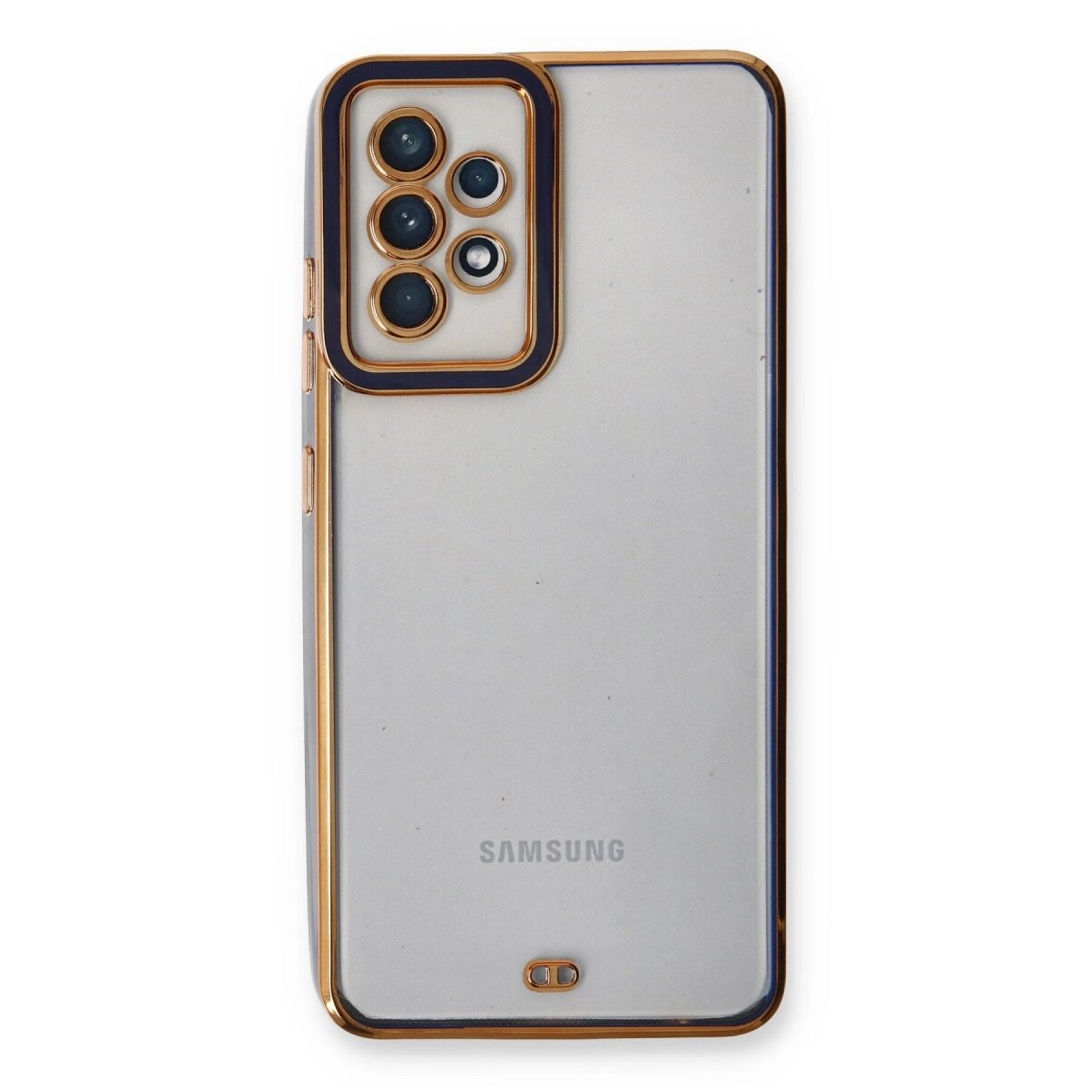 Samsung Galaxy A73 5g Kılıf Liva Lens Silikon - Mavi