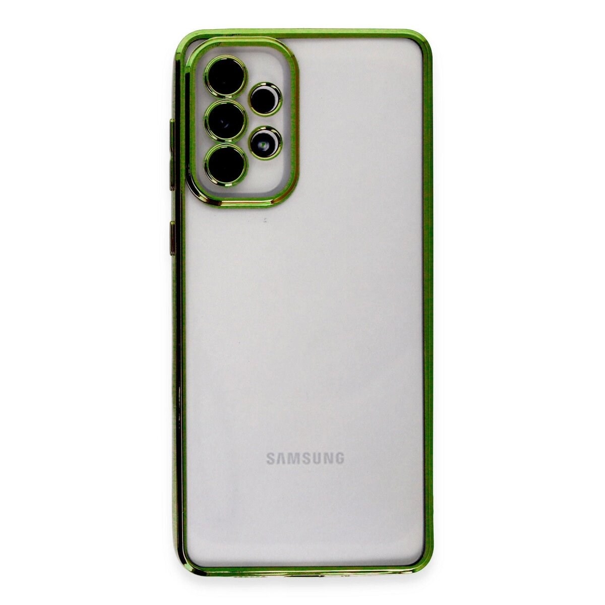 Samsung Galaxy A73 5g Kılıf Razer Lensli Silikon - Yeşil