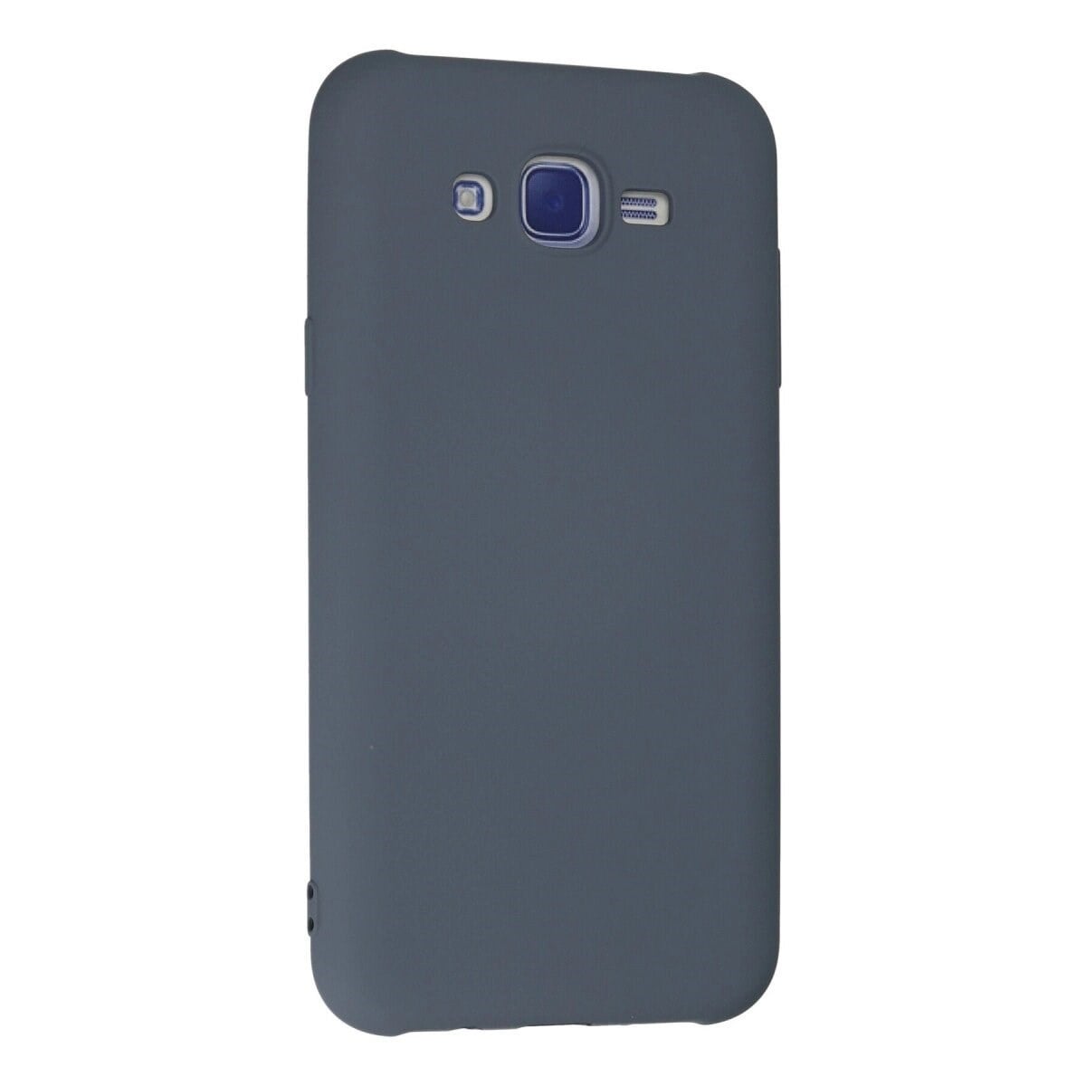 Samsung Galaxy J7 Kılıf Nano İçi Kadife Silikon - Gri