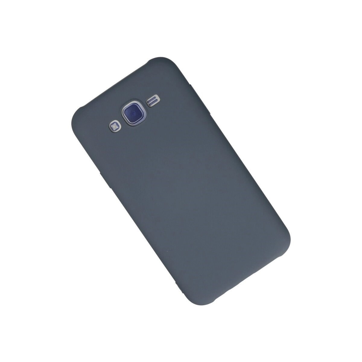 Samsung Galaxy J7 Kılıf Nano İçi Kadife Silikon - Gri