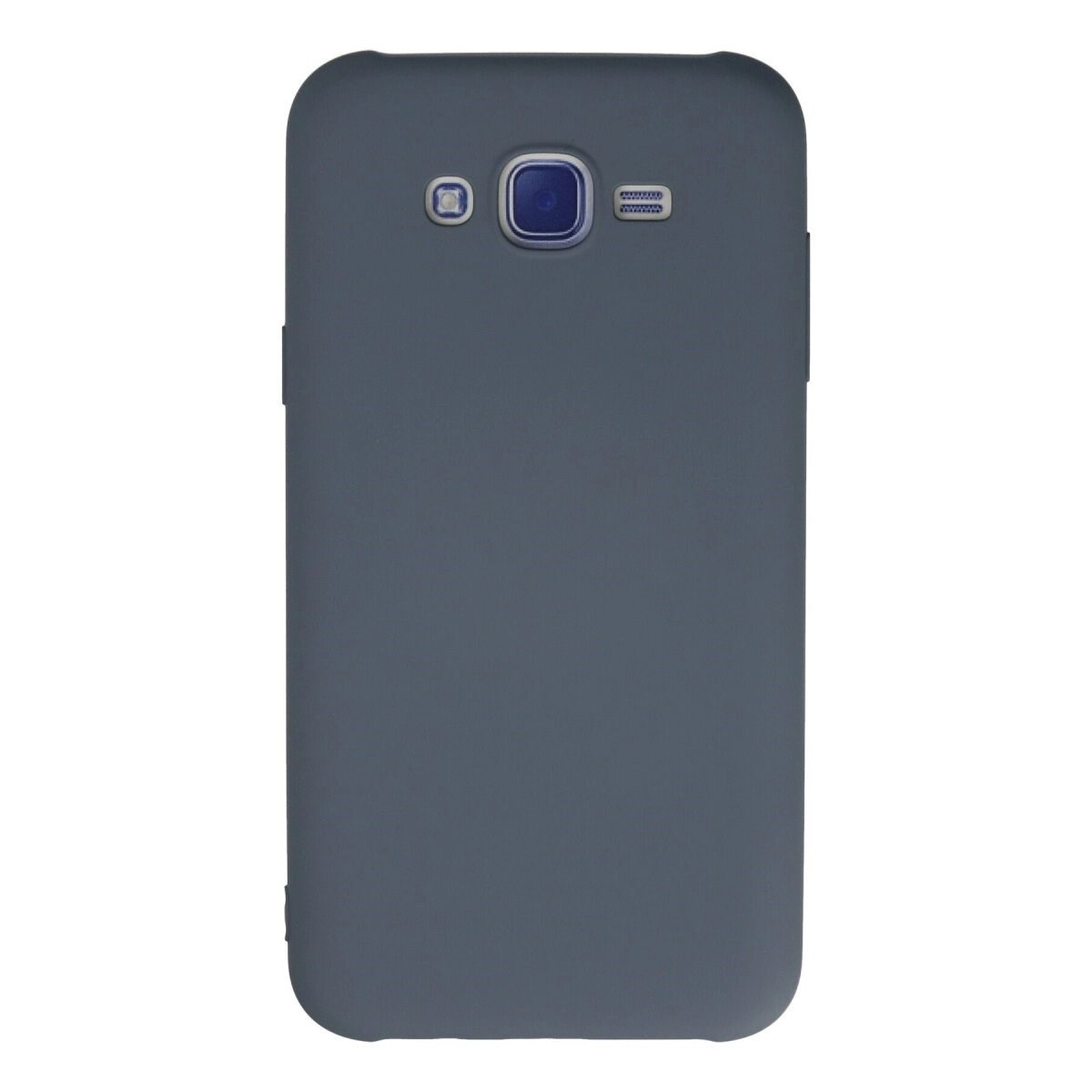 Samsung Galaxy J7 Kılıf Nano İçi Kadife Silikon - Gri