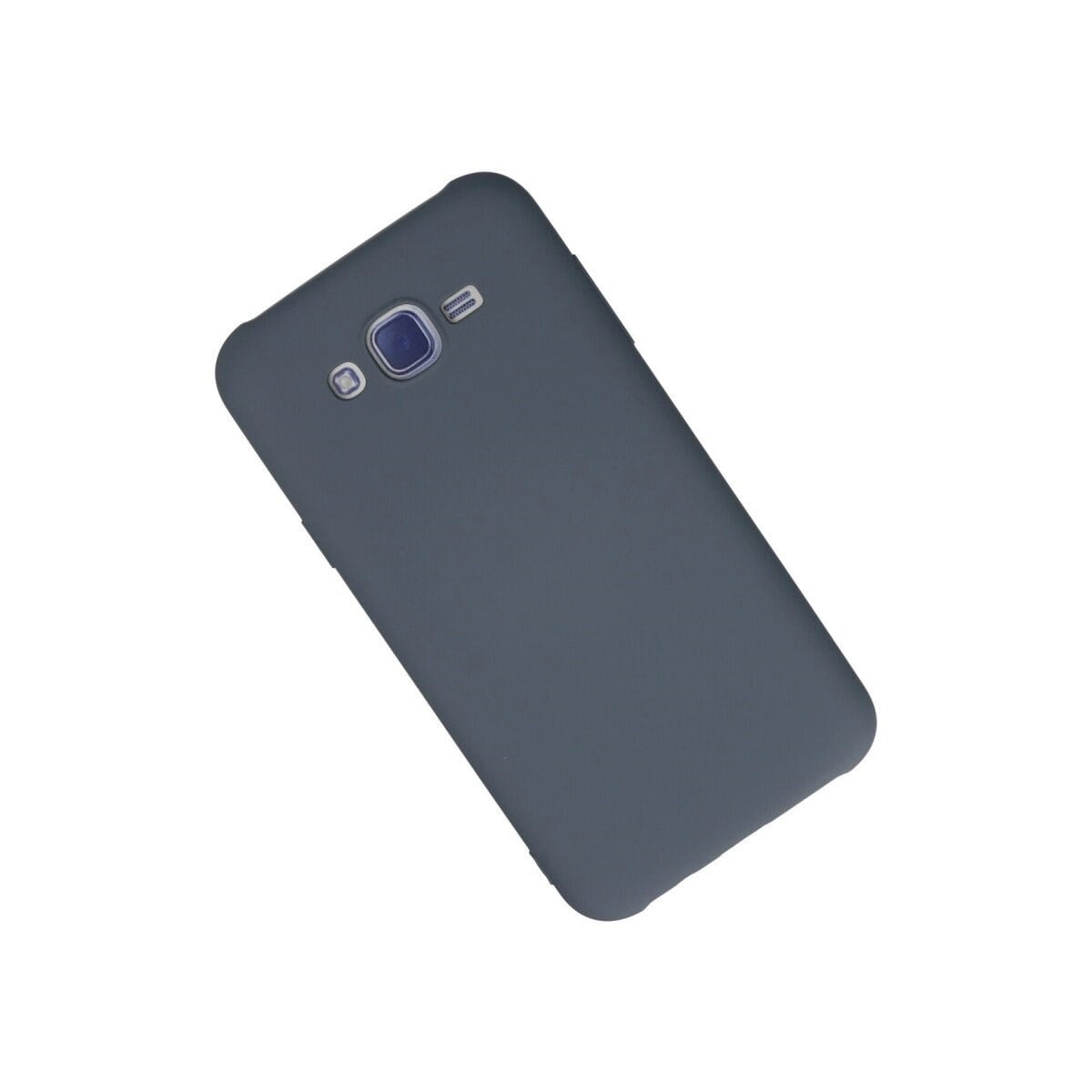 Samsung Galaxy J7 Kılıf Nano İçi Kadife Silikon - Gri