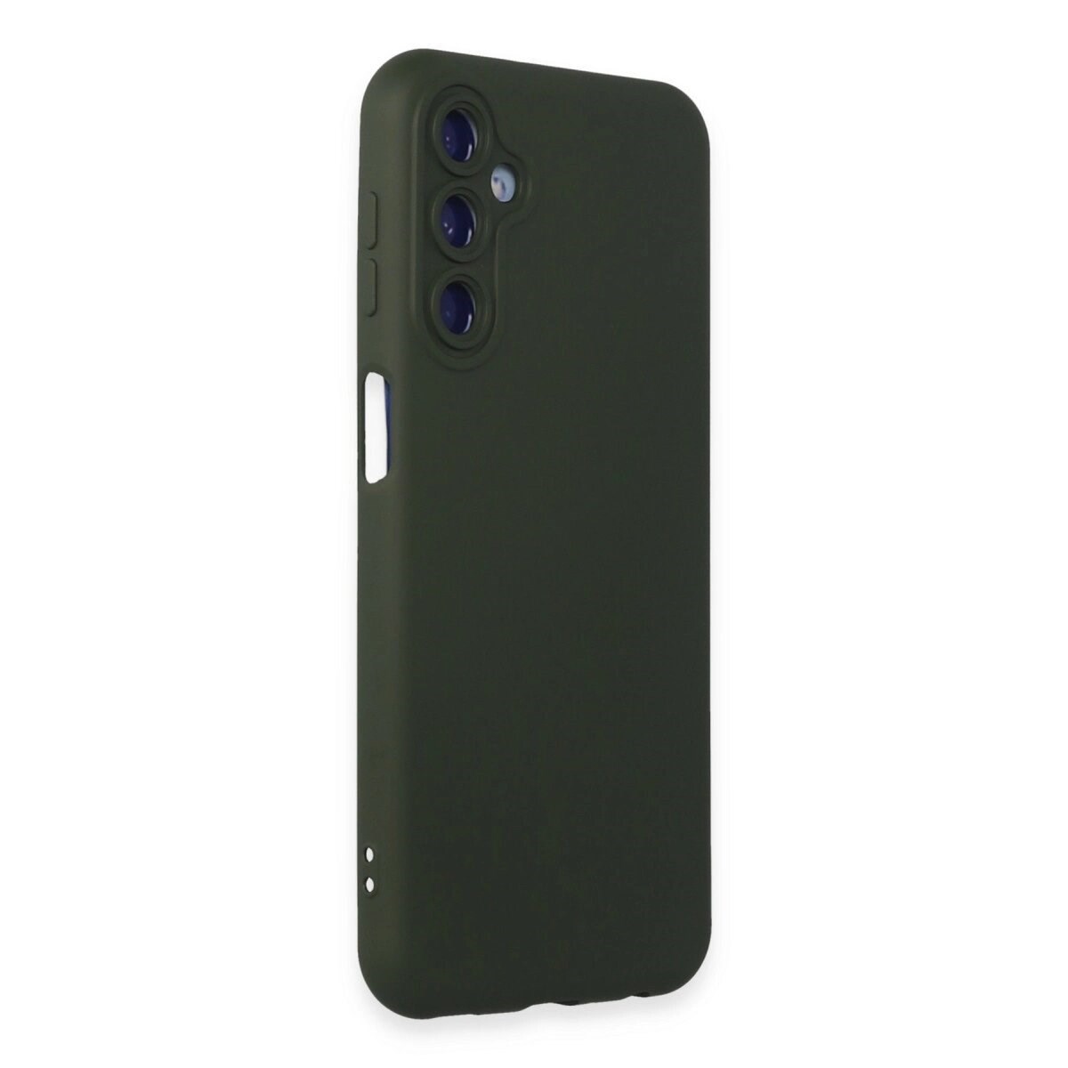 Samsung Galaxy M14 5g Kılıf Nano İçi Kadife Silikon - Koyu Yeşil