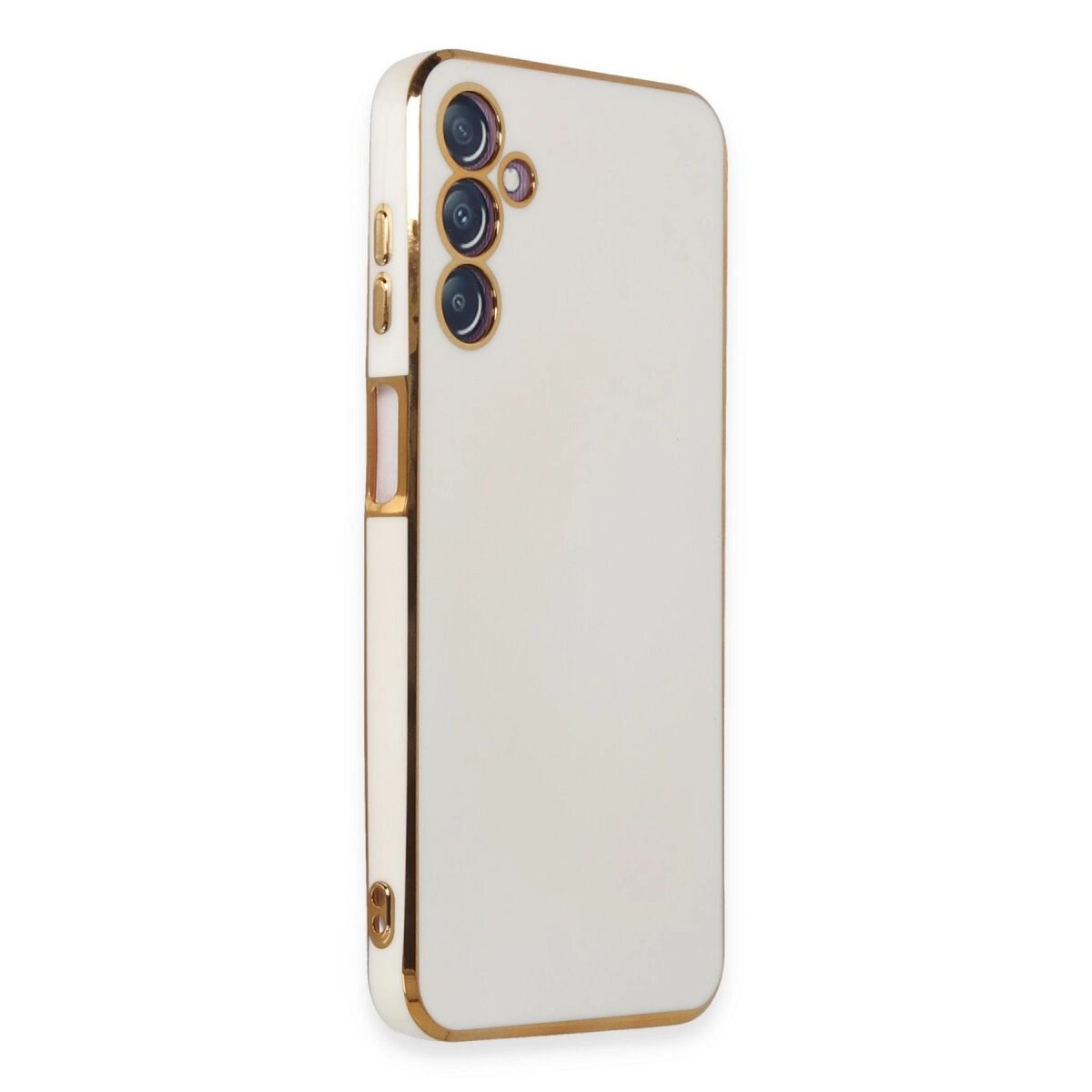 Samsung Galaxy M14 5g Kılıf Volet Silikon - Beyaz