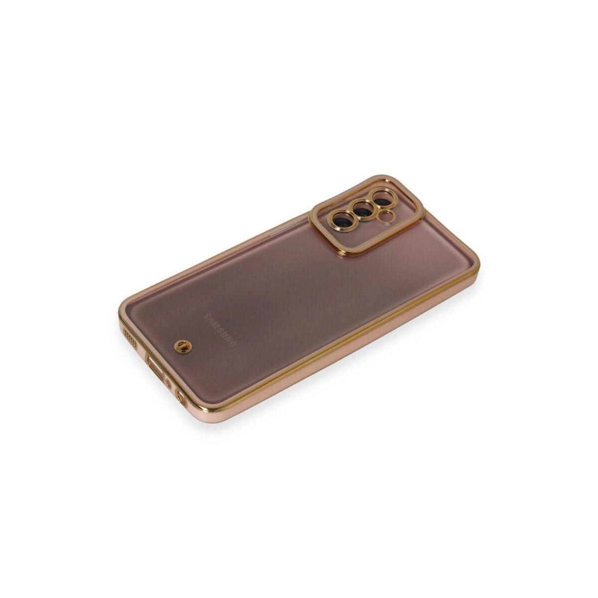 Samsung Galaxy M23 Kılıf Liva Lens Silikon - Pudra
