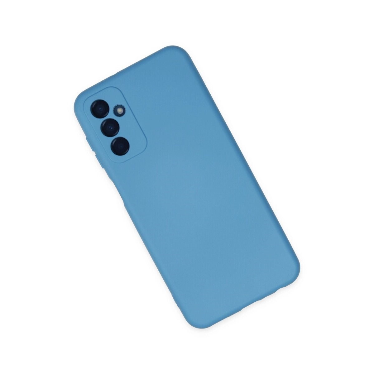 Samsung Galaxy M23 Kılıf Nano İçi Kadife Silikon - Mavi