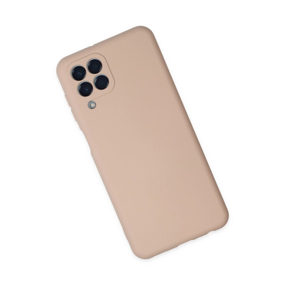 Samsung Galaxy M33 Kılıf Nano İçi Kadife Silikon - Pudra
