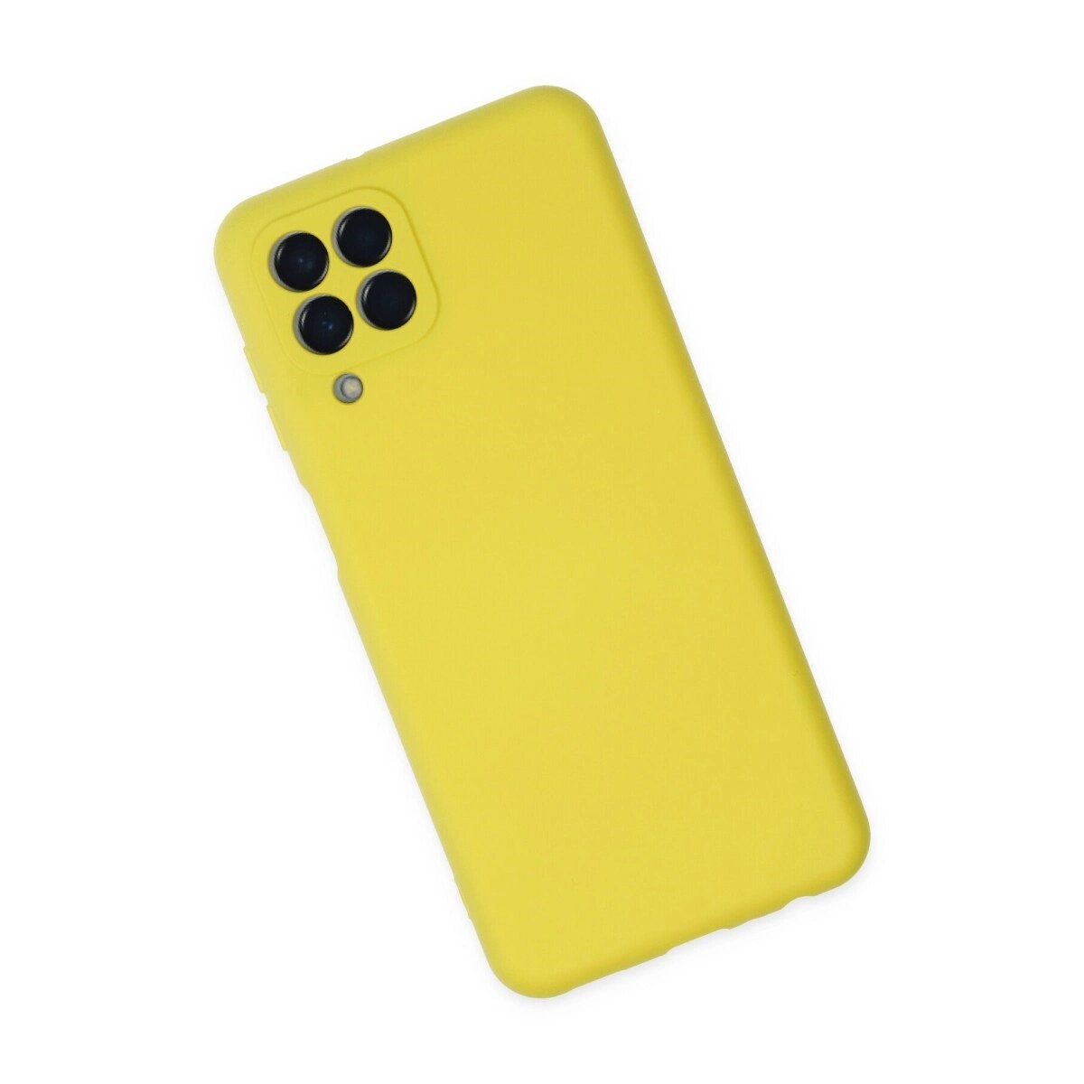 Samsung Galaxy M33 Kılıf Nano İçi Kadife Silikon - Sarı