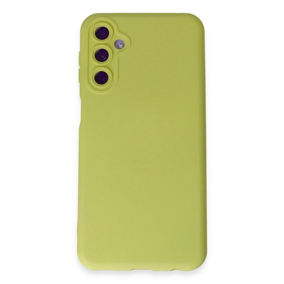 Samsung Galaxy M34 5g Kılıf Nano İçi Kadife Silikon - Sarı