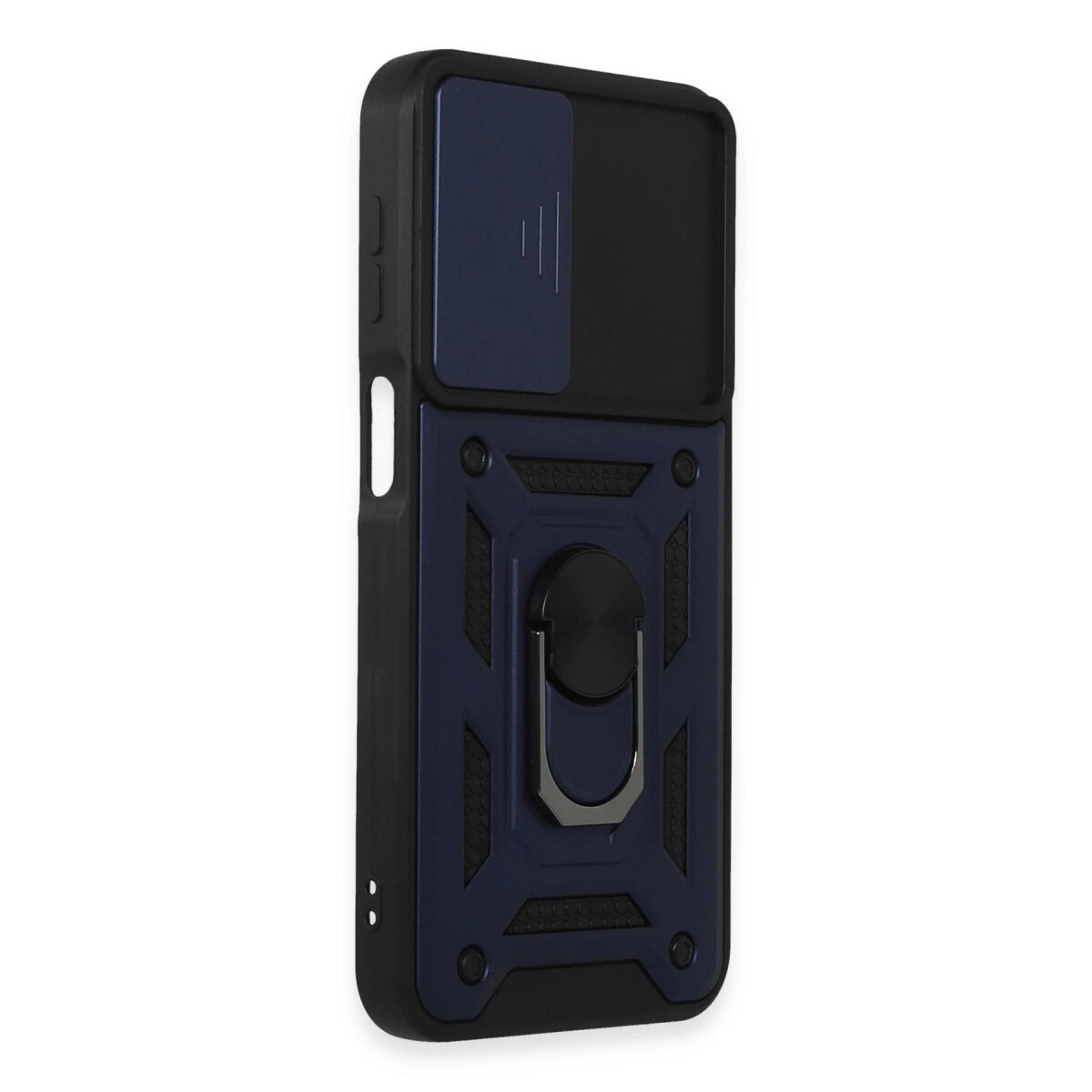 Samsung Galaxy M34 5g Kılıf Pars Lens Yüzüklü Silikon - Lacivert