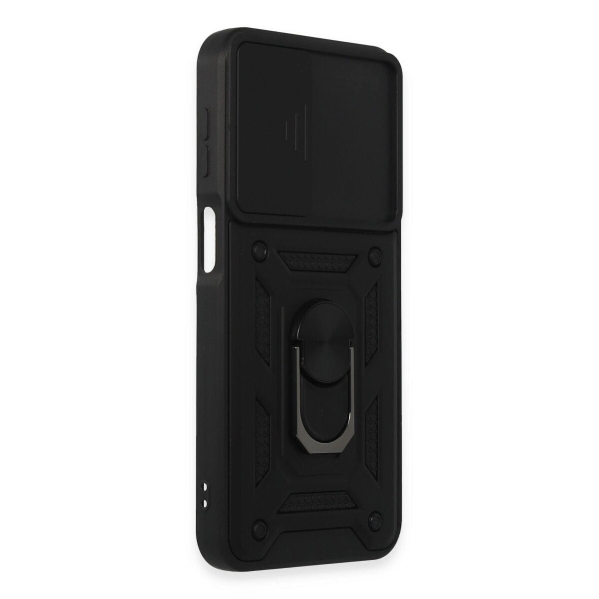 Samsung Galaxy M34 5g Kılıf Pars Lens Yüzüklü Silikon - Siyah