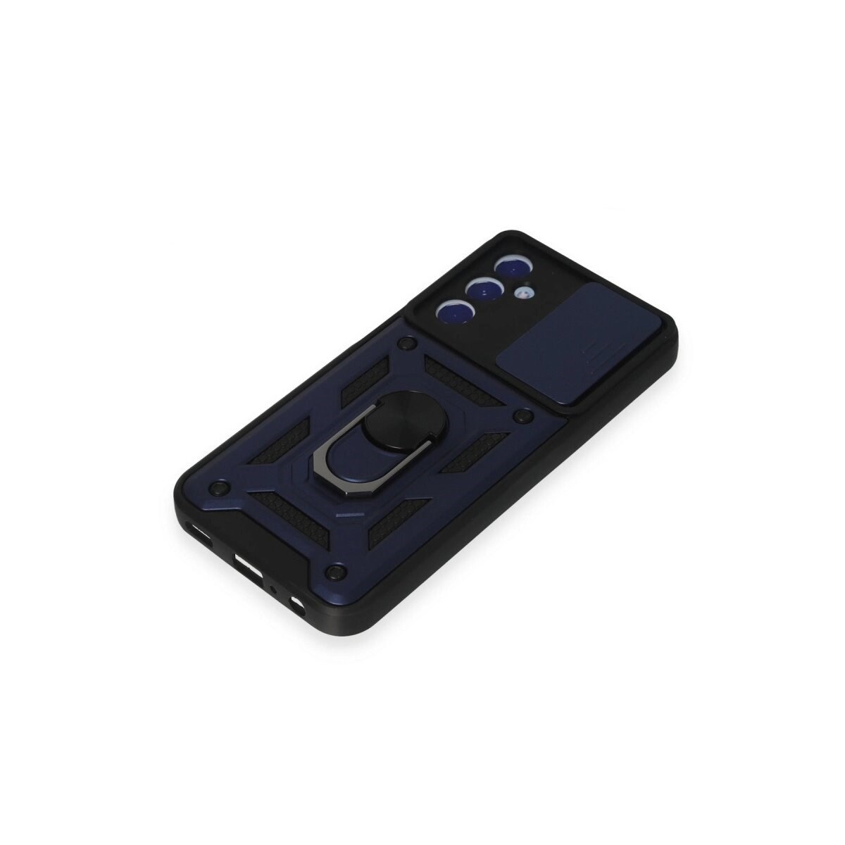 Samsung Galaxy M34 5g Kılıf Pars Lens Yüzüklü Silikon - Lacivert