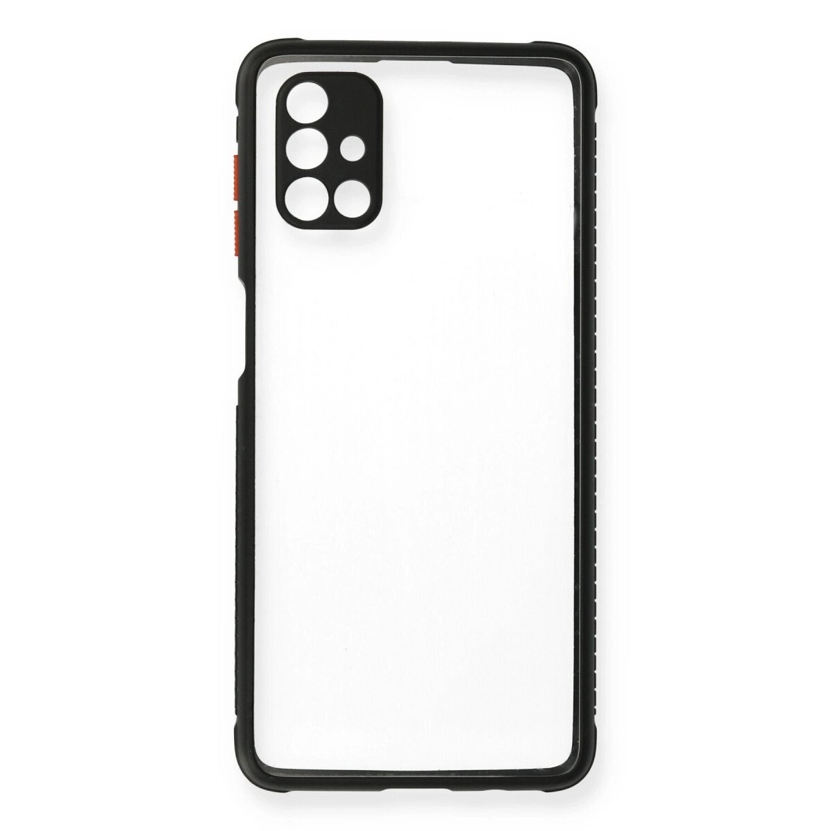 Samsung Galaxy M51 Kılıf Miami Şeffaf Silikon - Siyah