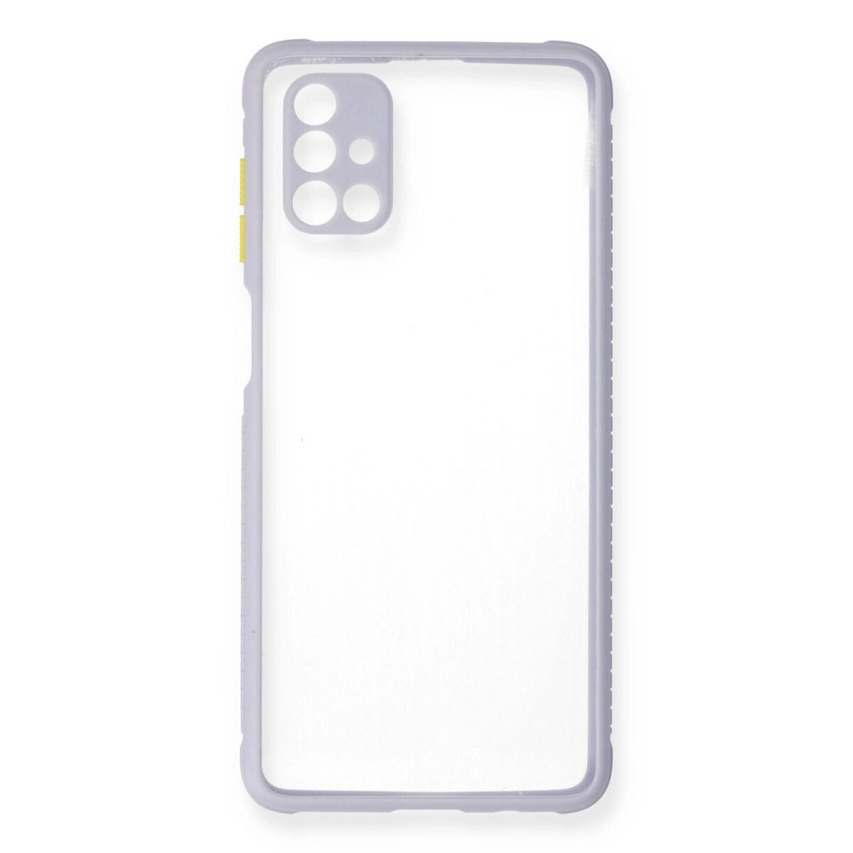 Samsung Galaxy M51 Kılıf Miami Şeffaf Silikon - Lila