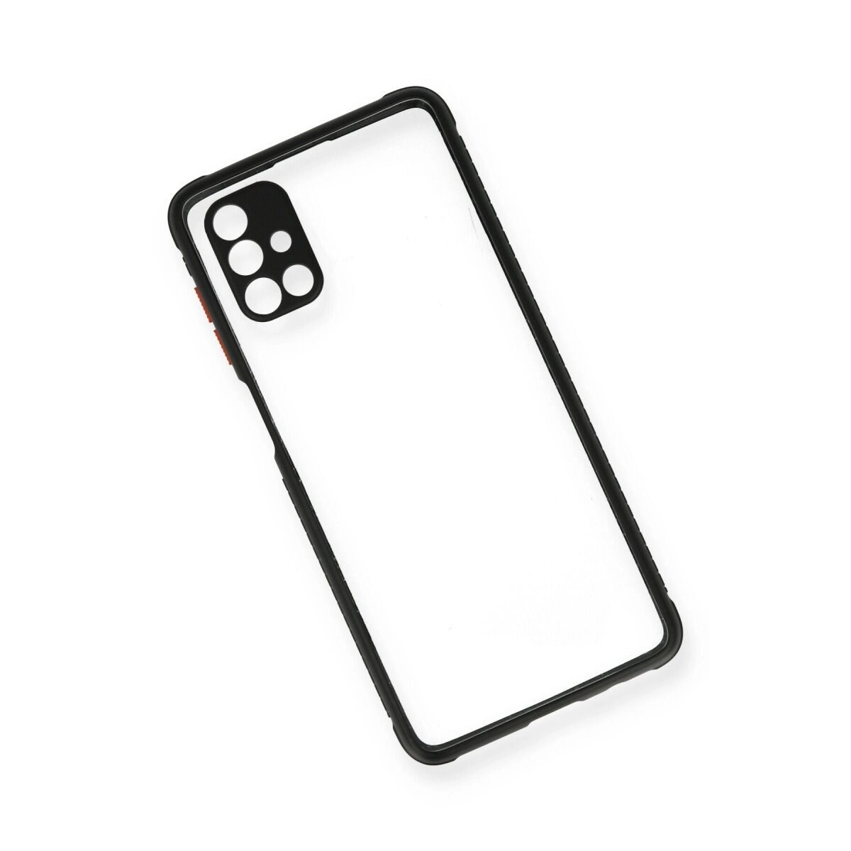 Samsung Galaxy M51 Kılıf Miami Şeffaf Silikon - Siyah