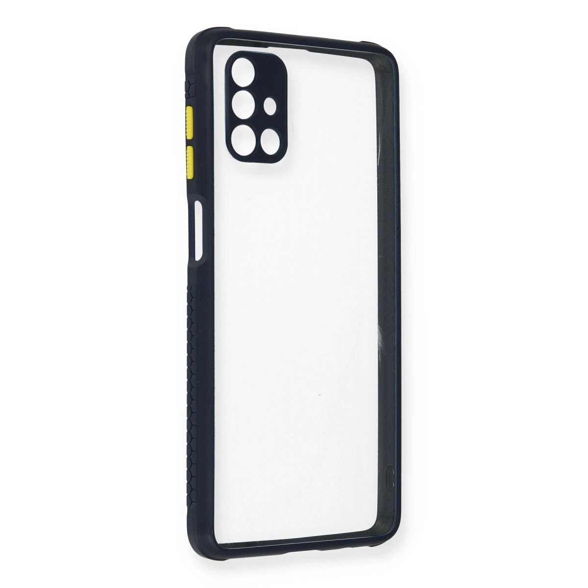 Samsung Galaxy M51 Kılıf Miami Şeffaf Silikon - Lacivert