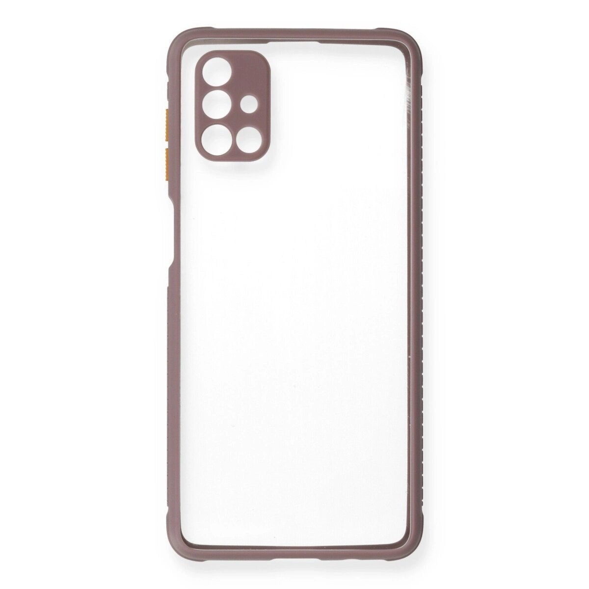 Samsung Galaxy M51 Kılıf Miami Şeffaf Silikon - Açık Mor