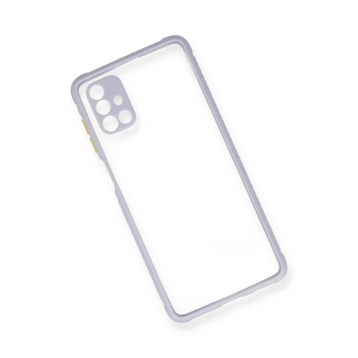 Samsung Galaxy M51 Kılıf Miami Şeffaf Silikon - Lila