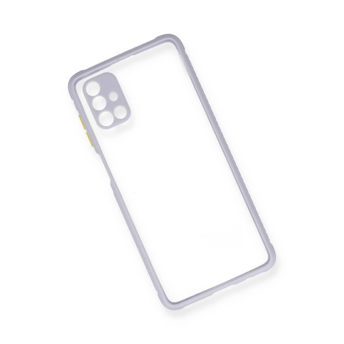 Samsung Galaxy M51 Kılıf Miami Şeffaf Silikon - Lila