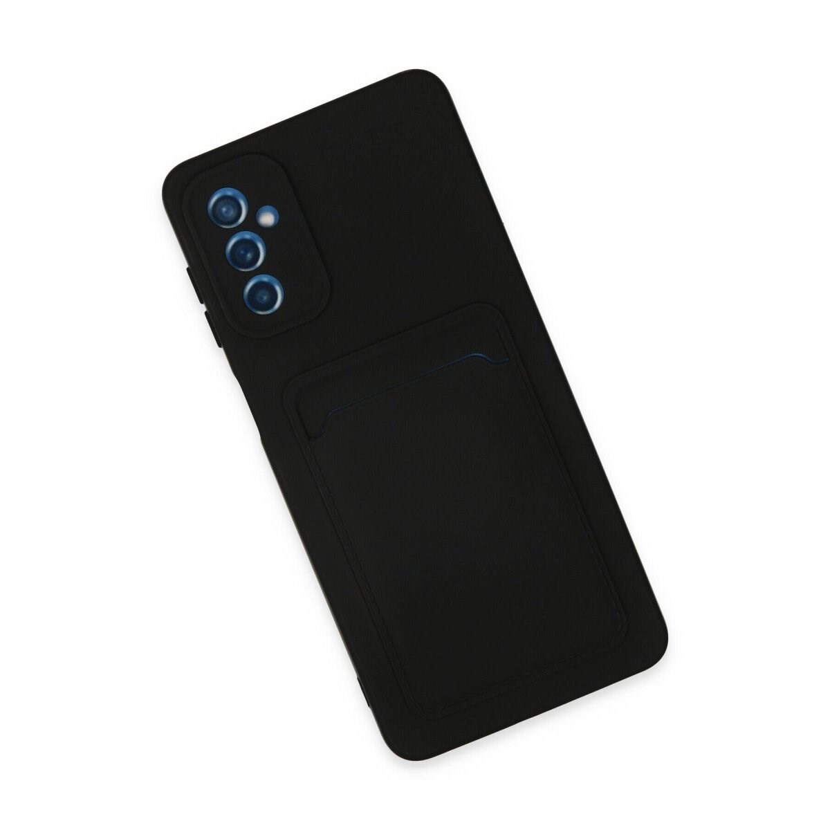 Samsung Galaxy M52 5g Kılıf Kelvin Kartvizitli Silikon - Siyah