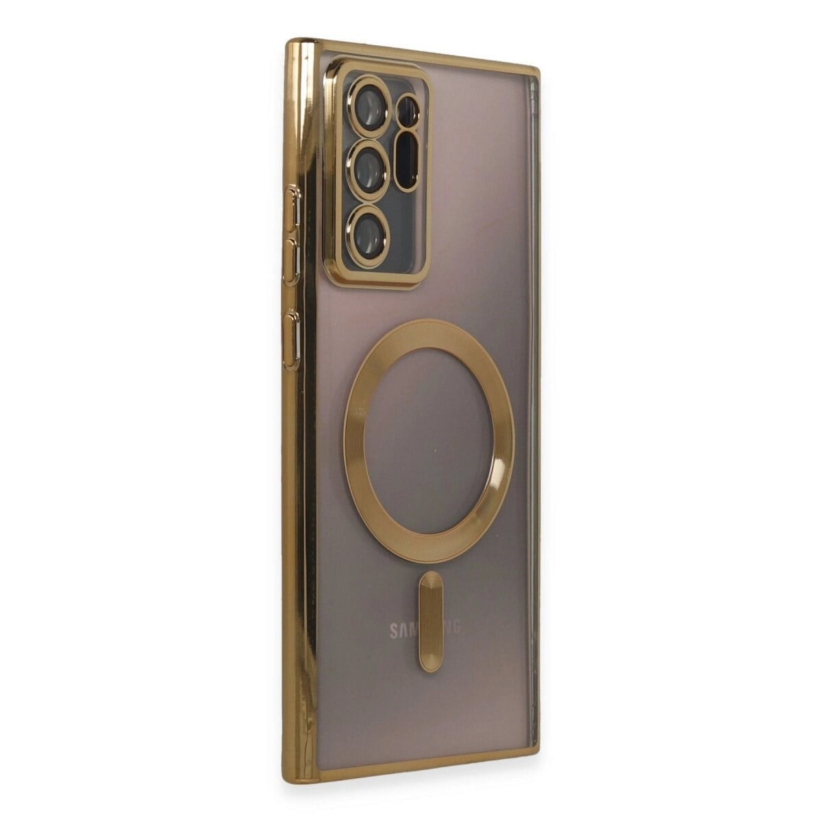 Samsung Galaxy Note 20 Ultra Kılıf Kross Magneticsafe Kapak - Gold