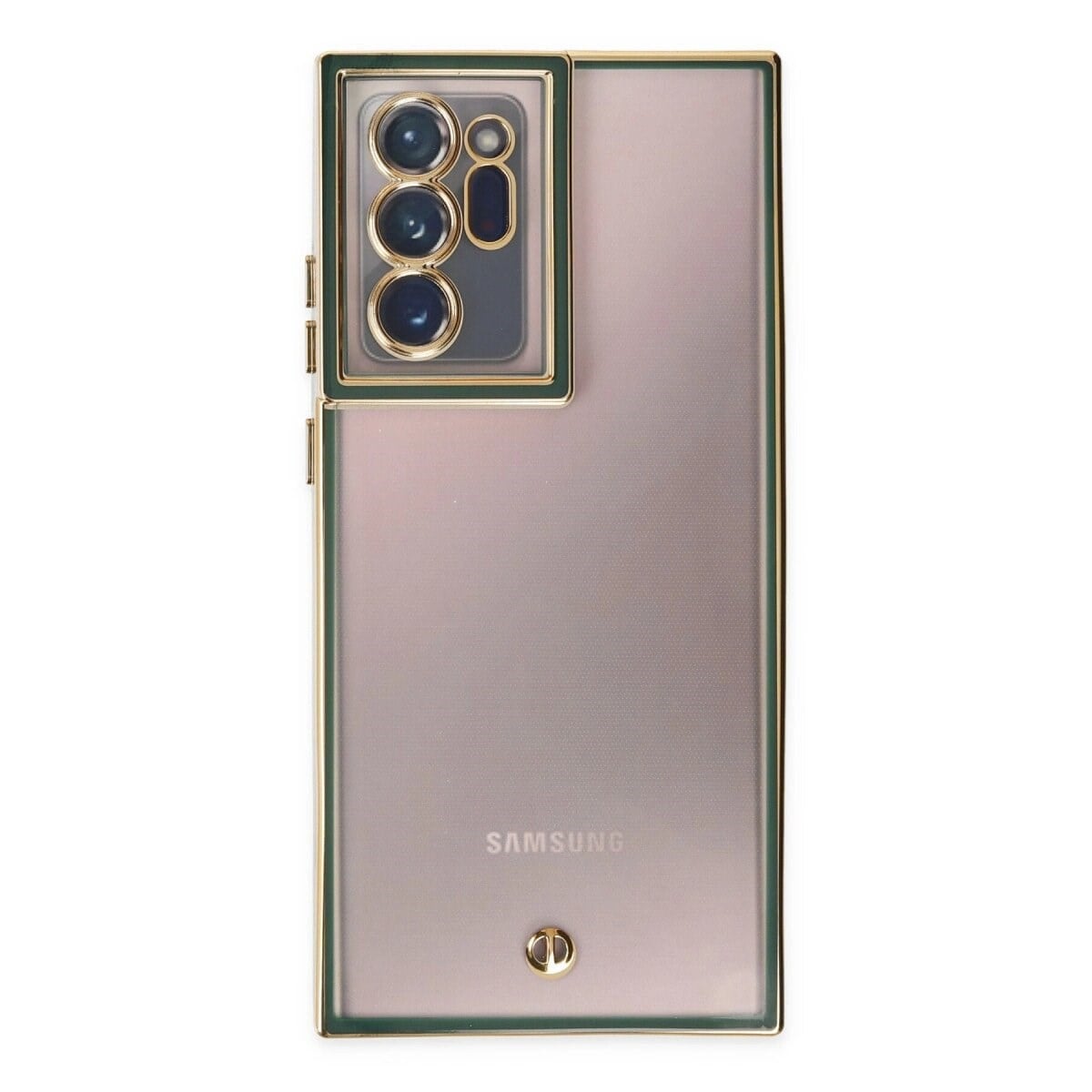Samsung Galaxy Note 20 Ultra Kılıf Liva Lens Silikon - Yeşil