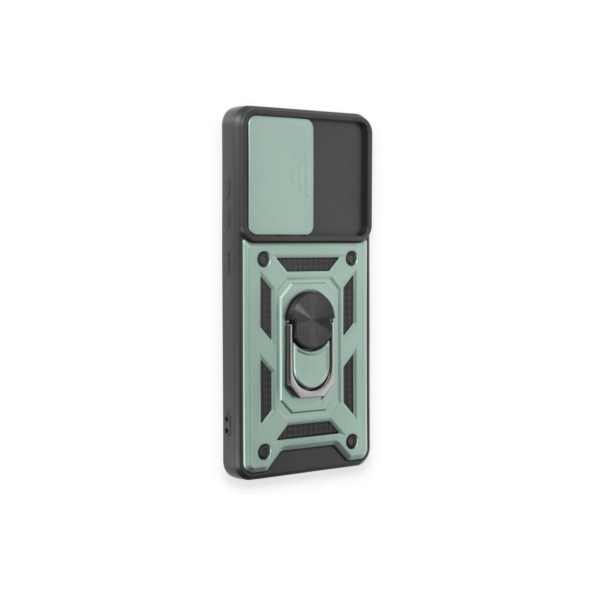Samsung Galaxy S20 Fe Kılıf Pars Lens Yüzüklü Silikon - Yeşil