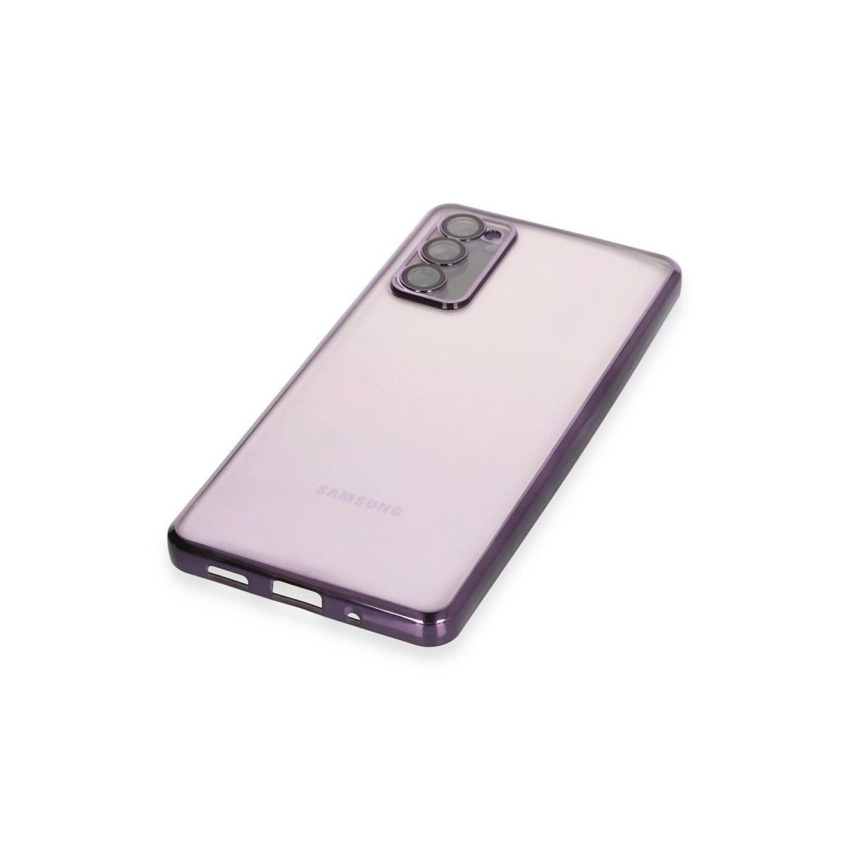 Samsung Galaxy S20 Fe Kılıf Razer Lensli Silikon - Mor