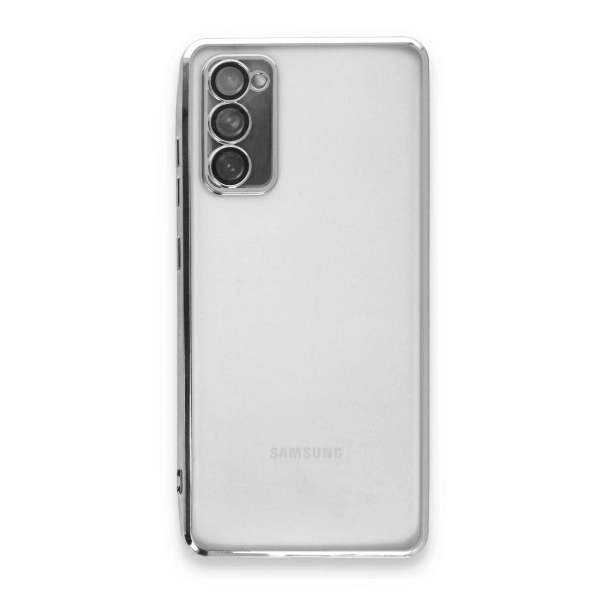 Samsung Galaxy S20 Fe Kılıf Razer Lensli Silikon - Gümüş