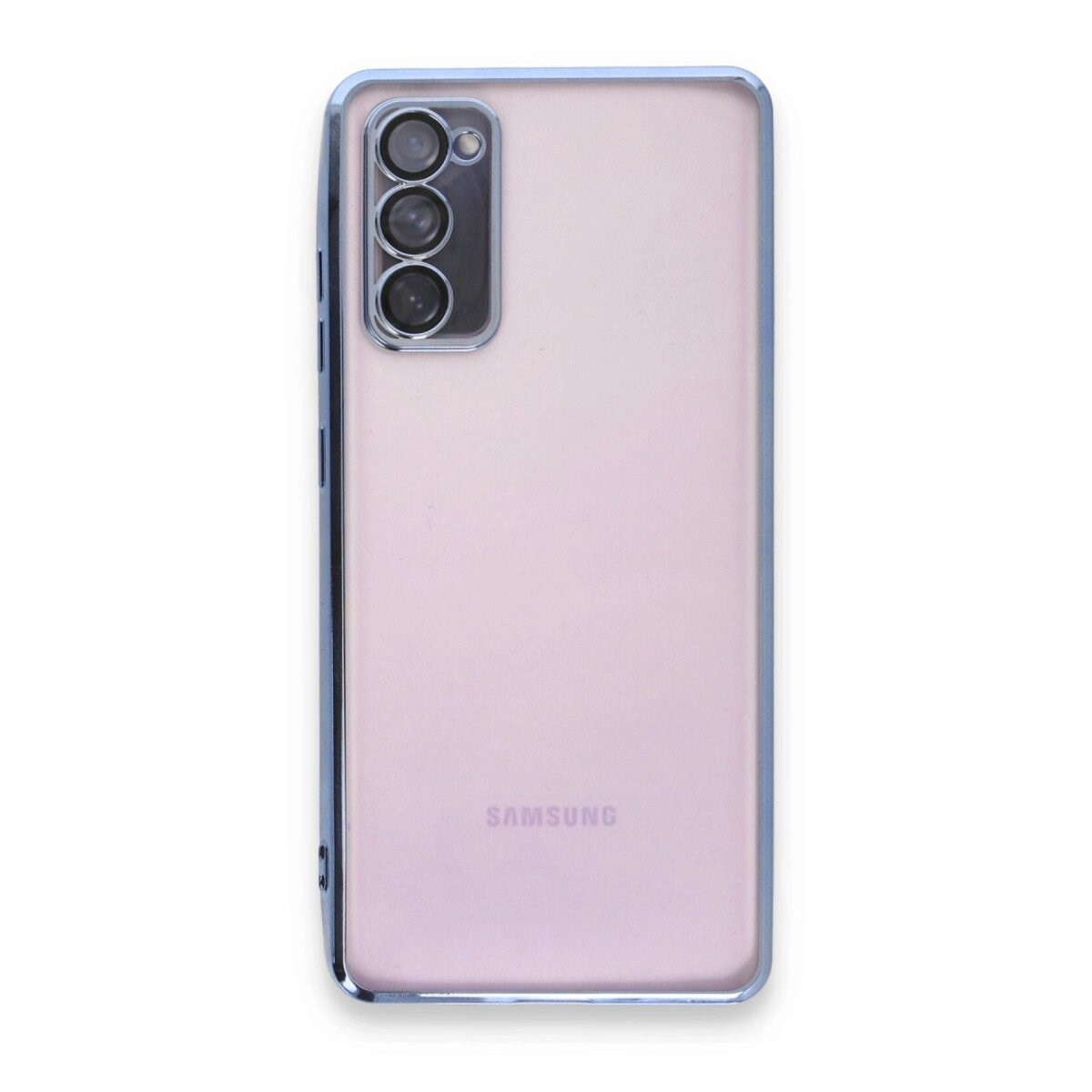 Samsung Galaxy S20 Fe Kılıf Razer Lensli Silikon - Açık Mavi