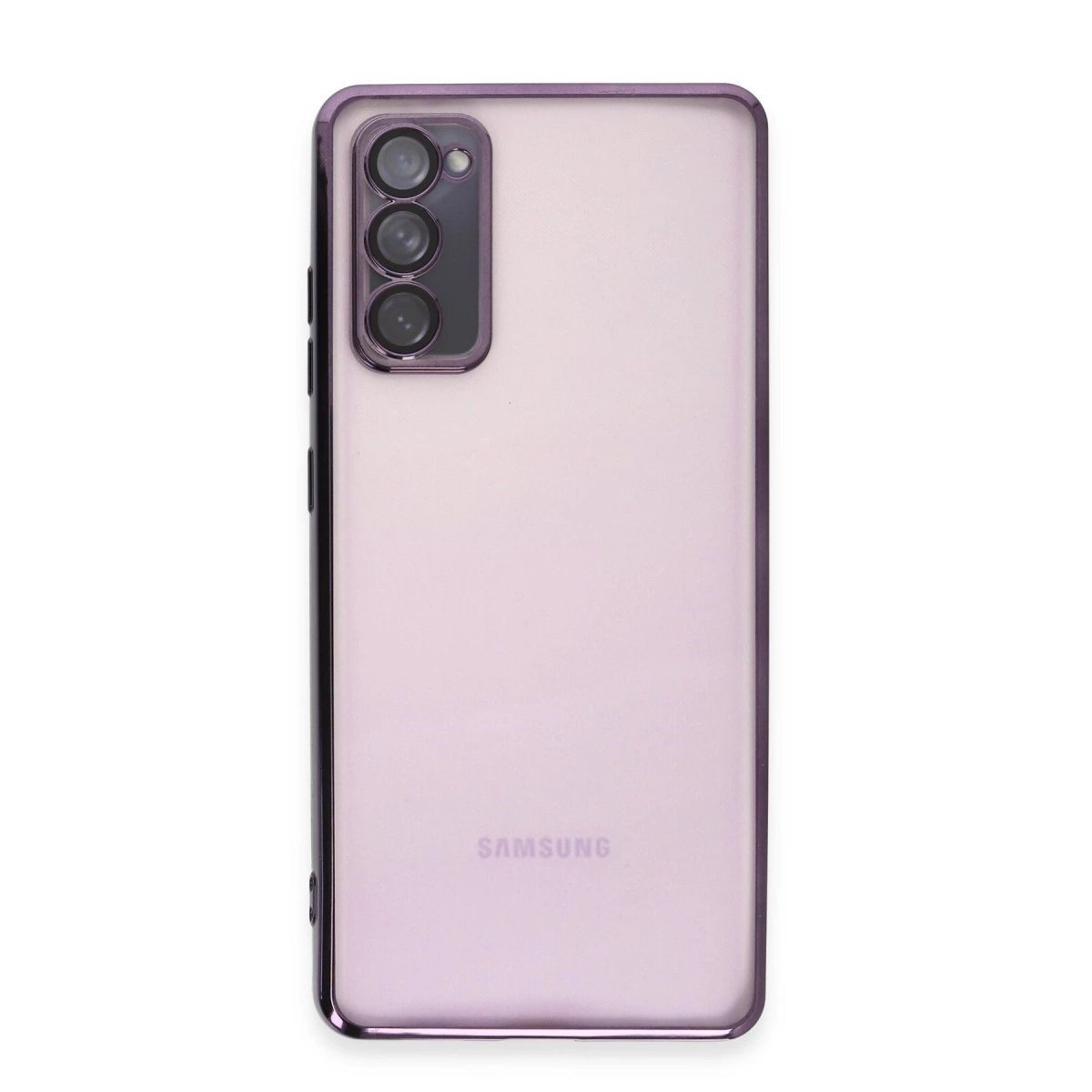 Samsung Galaxy S20 Fe Kılıf Razer Lensli Silikon - Mor