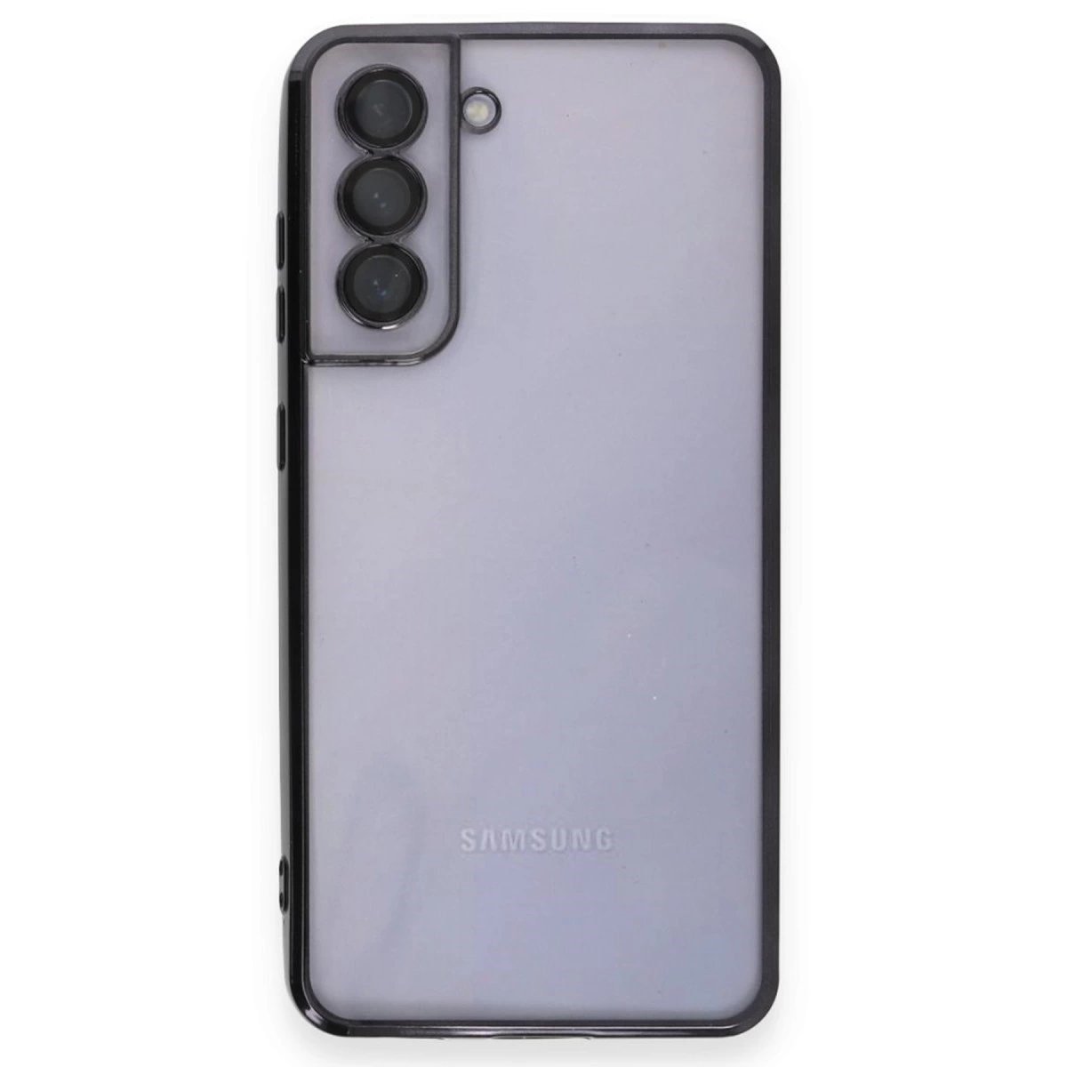 Samsung Galaxy S21 Fe Kılıf Razer Lensli Silikon - Siyah