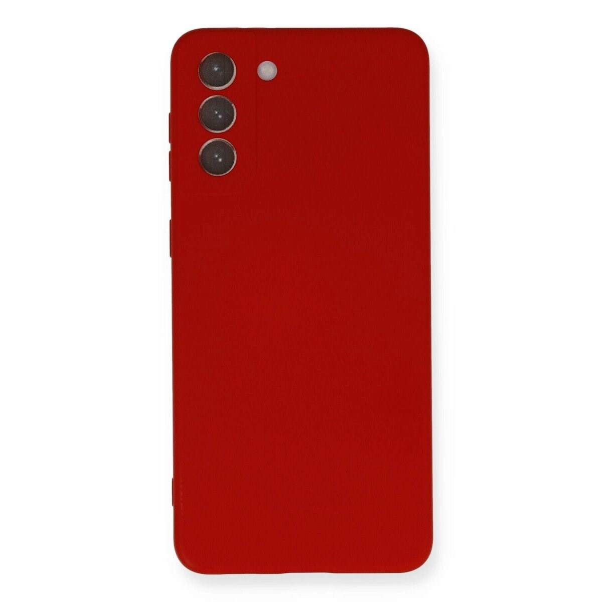 Samsung Galaxy S21 Plus Kılıf Nano İçi Kadife Silikon - Kırmızı