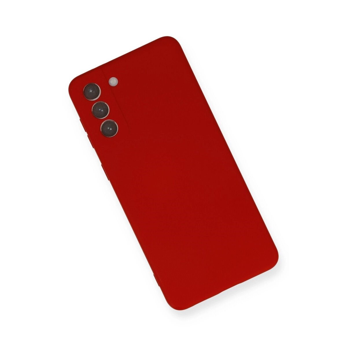 Samsung Galaxy S21 Plus Kılıf Nano İçi Kadife Silikon - Kırmızı