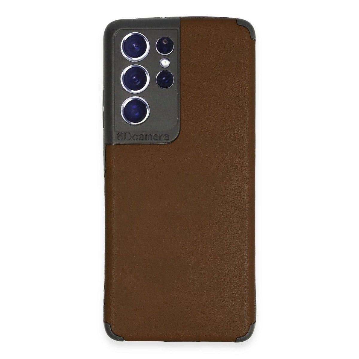 Samsung Galaxy S21 Ultra Kılıf Loop Deri Silikon - Kahverengi